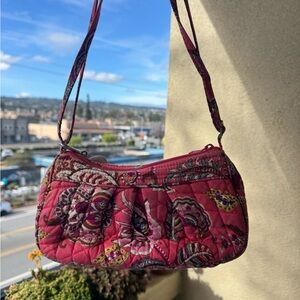 Vera Bradley Pink Floral Quilted Shoulder Bag